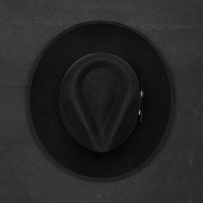 Hatsmithe RAY wide brim vegan hat -black-top